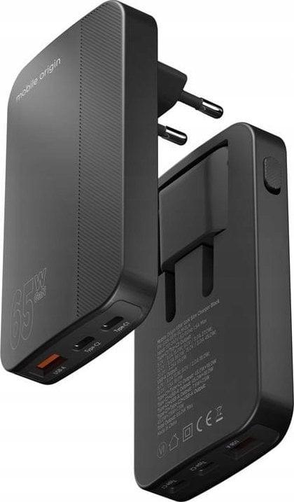 Actual product image Mobile Origin GaN III Slim Charger - black - 65Watt (65 W)