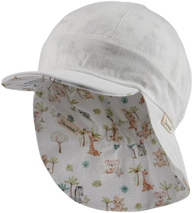 Actual product image Sterntaler Summer hat with neck protector Animal Babies Ecru size 47 (47)