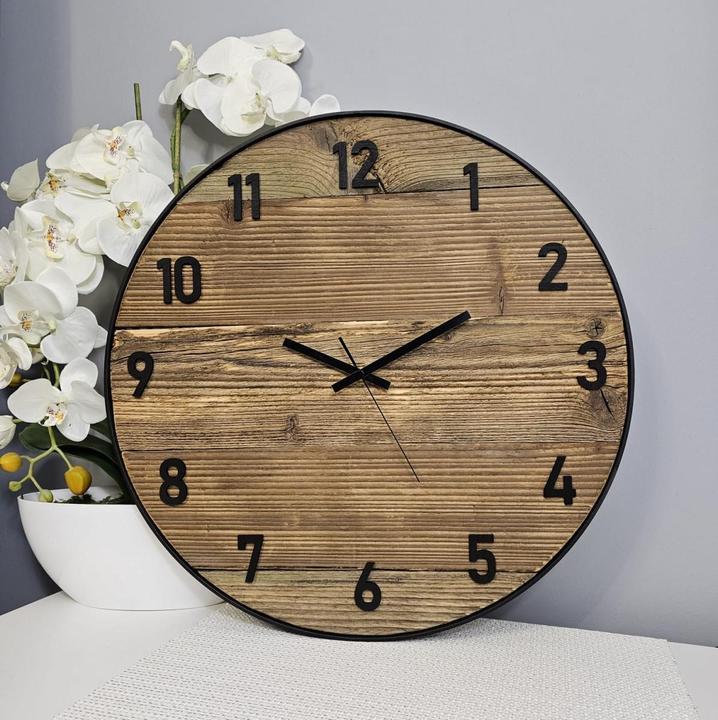 Produktbild Holzecke Wanduhr aus Altholz 50cm (50 cm)