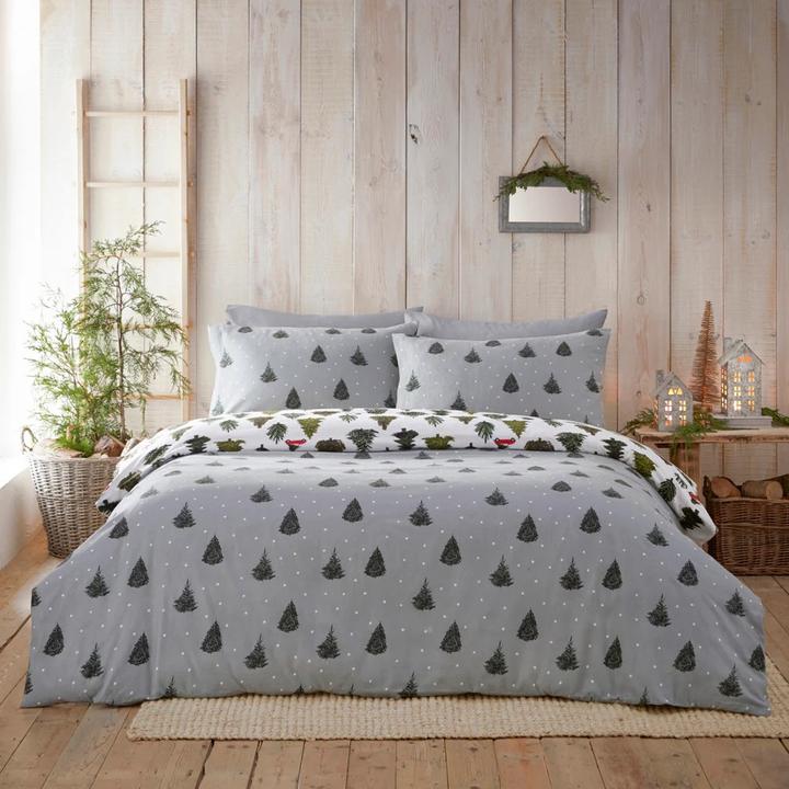 Actual product image Room05 Evergreen Brushed Cotton Duvet Cover Set (Bedding set, 230 x 220 cm)