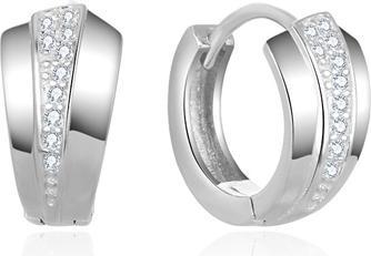 Image du produit Beneto Boucles d'oreilles rondes élégantes en argent AGUC2673 (L)