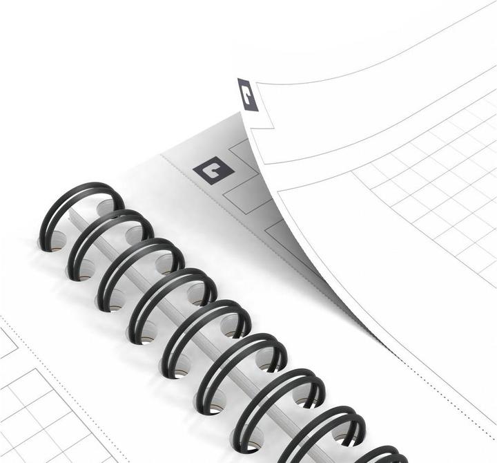 Actual product image Oxford International Notebook (B5, Checked, Soft cover)