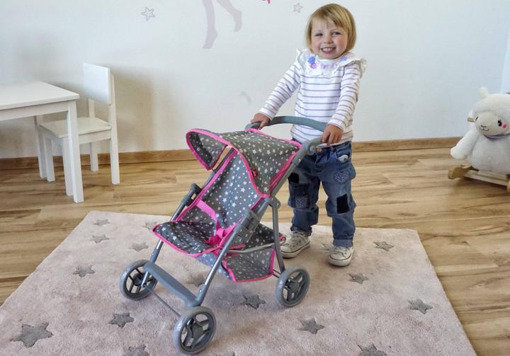 Actual product image Knorrtoys Puppenbuggy Liba - Star grey
