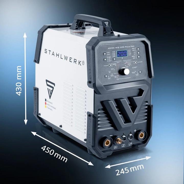 Produktbild Stahlwerk Digitales Schweissgerät AC/DC WIG 200 Puls Pro IGBT Inverter 200A