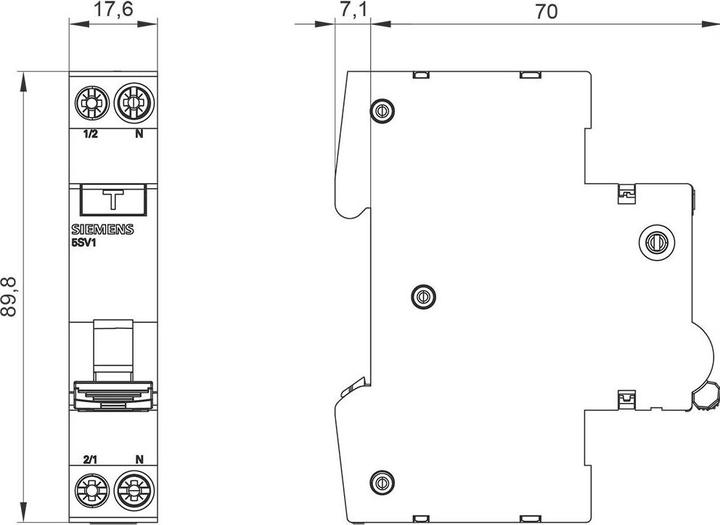 Immagine prodotto Siemens FI/LS compatto 6kA tipo 30mA C6