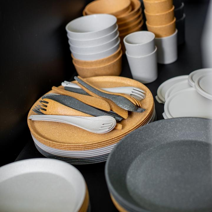 Image du produit Koziol Assiettes à soupe & à pâtes Connect 24 cm, 4 pièces, Gris (4 x, 24 cm)