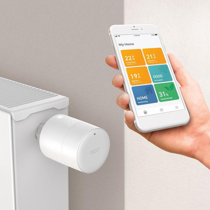Actual product image tado° Smart radiator thermostat - Quattro Pack