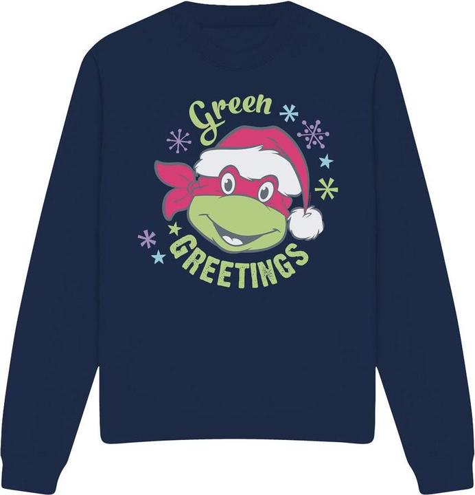 Produktbild Teenage Mutant NT Green Greetings For Christmas Sweatshirt (M)