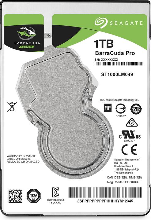 Seagate BarraCuda Pro (1 TB, 2.5", SMR)