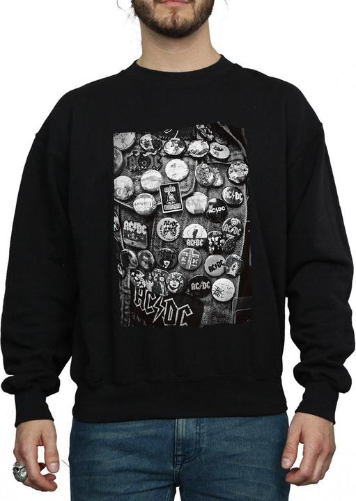 Produktbild AC/DC Badges Kollektion Sweatshirt aus Baumwolle (S)