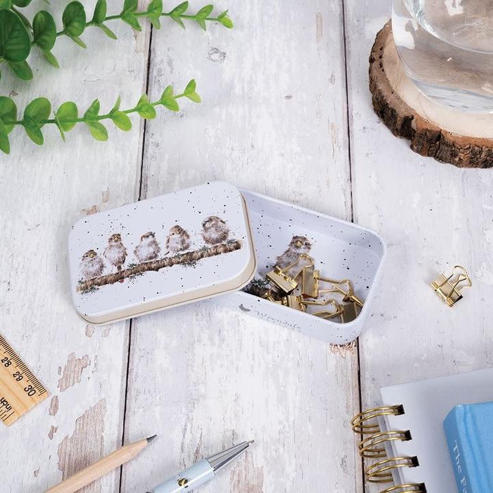 Image du produit Wrendale Design Mini Tin 'Chirpy Chaps' Sparrow '