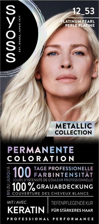 Actual product image Syoss Metallic Collection 12 53 Platinum Pearl (12 53 Platinum Pearl)