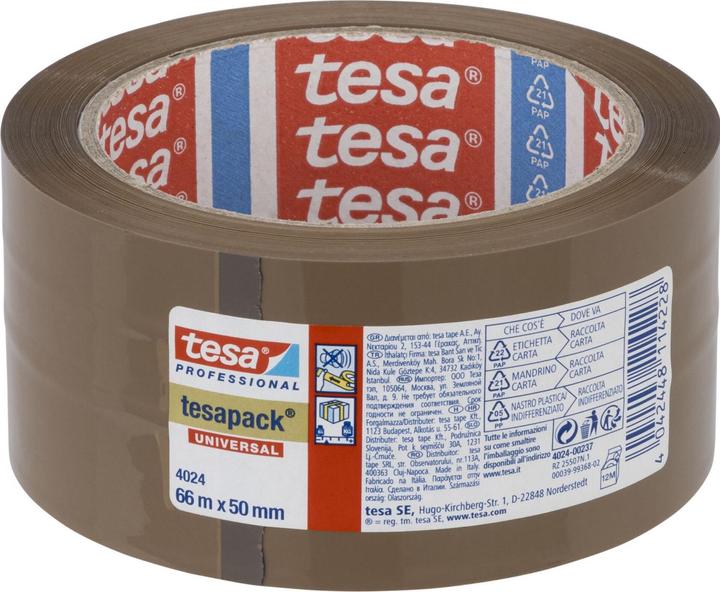 Produktbild tesa tesapack® PP universal 66:50 braun (50 mm)