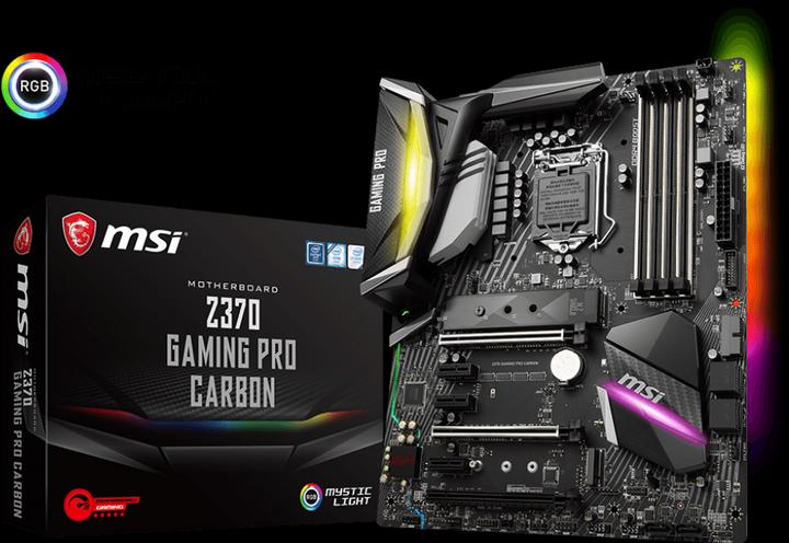 Produktbild MSI Z370 Gaming Pro Carbon (LGA 1151, Intel Z370, ATX)