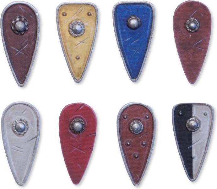 Actual product image Tabletop-Art Accessories Norman Kite Shields - Set 3 8 parts (Metal)