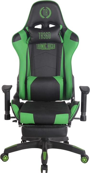 Immagine prodotto CLP Sedia da ufficio Turbo Racing con poggiapiedi, nero/verde