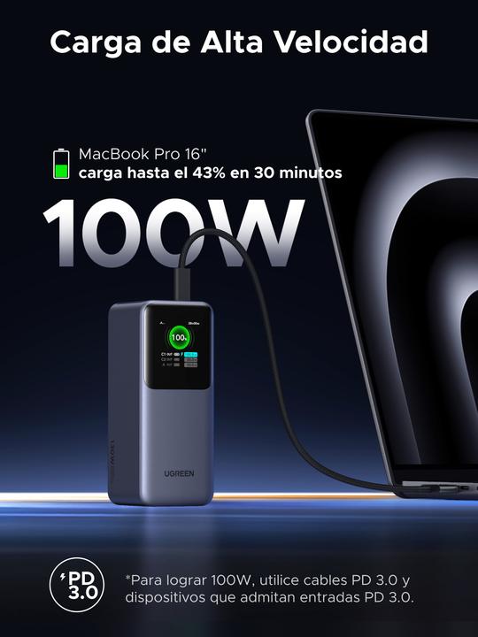 Produktbild Ugreen Nexode (20000 mAh, 130 W, 72 Wh)