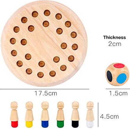 Produktbild Activity Board Gedächtnisschach Lernspielzeug, Gedächtnisschach Holz, Gedächtnisspiel,Verbessert Gedächtnis und