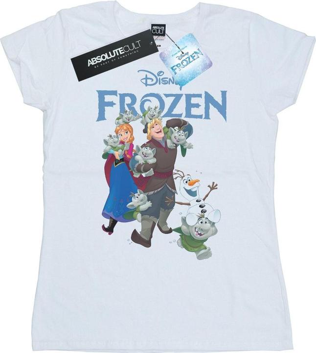 Immagine prodotto Disney Frozen Happy Trolls Maglietta Donna (XXL)