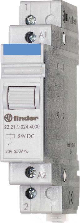 Finder Installationsrelais 1S 20A 24VDC 22.21.9.024.4000