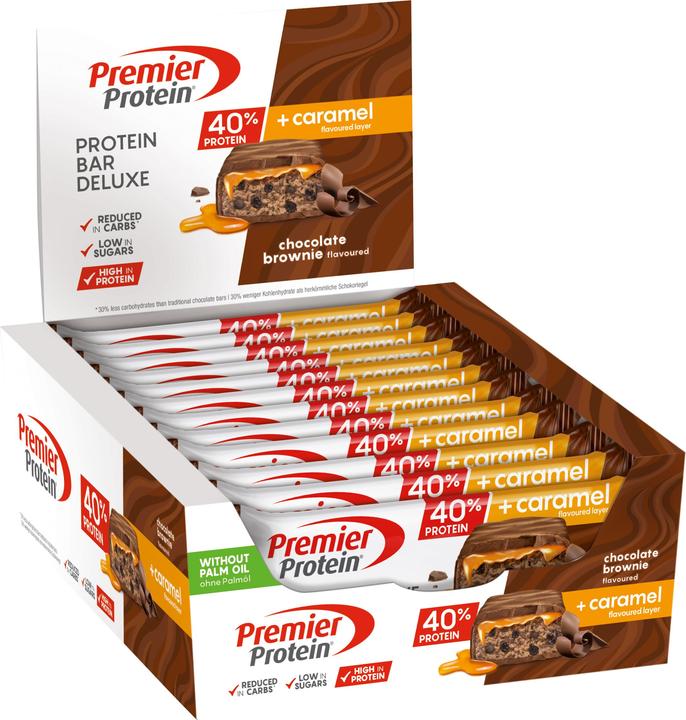 Premier Protein Protein Bar Deluxe (Brownie, Chocolat, 12 pcs, 600 g)
