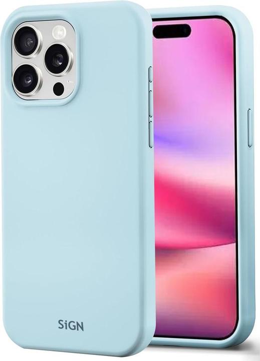 Produktbild SIGN Liquid Silicone Case for iPhone 16 Pro - Light Blue (Apple iPhone 16 Pro)