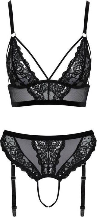Produktbild Cottelli Collection BH und Slip schwarz XL (XL)