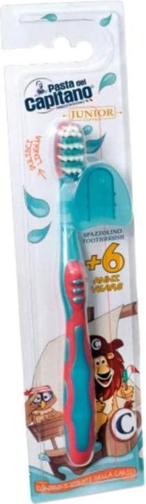 Actual product image Capitano Pasta Del - Junior Captain Toothbrush - Toothbrush for kids 6+ - (1 x)