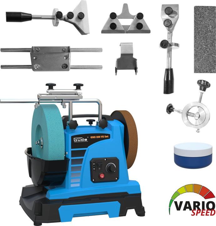 Produktbild Güde GNS 250 VS Set (Nassschleifer, Trockenschleifer, 150 W)