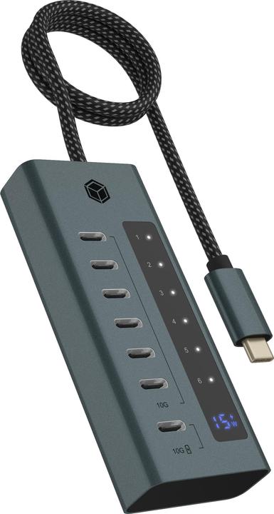 Produktbild Icy Box IB-HUB1457-C31 (USB-C, 7 Ports)