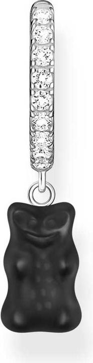 Produktbild Thomas Sabo Einzel-Creole mit schwarzem Goldbären-Anhänger (925er Silber)
