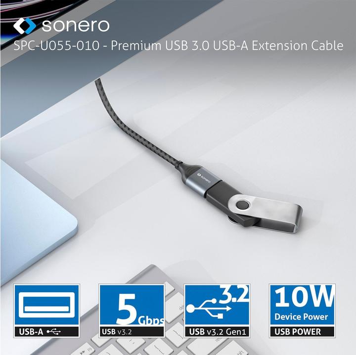 Actual product image Sonero USB A – USB A (0.50 m, USB 3.2 Gen 1)