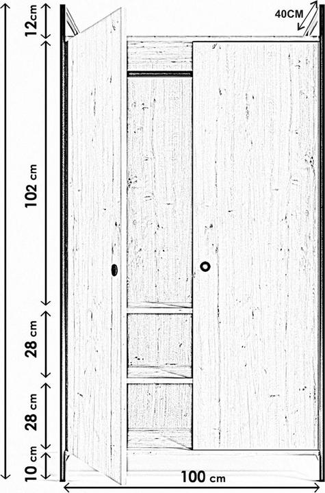 Immagine prodotto Kalune Design Brendan (100 x 180 x 40 cm)