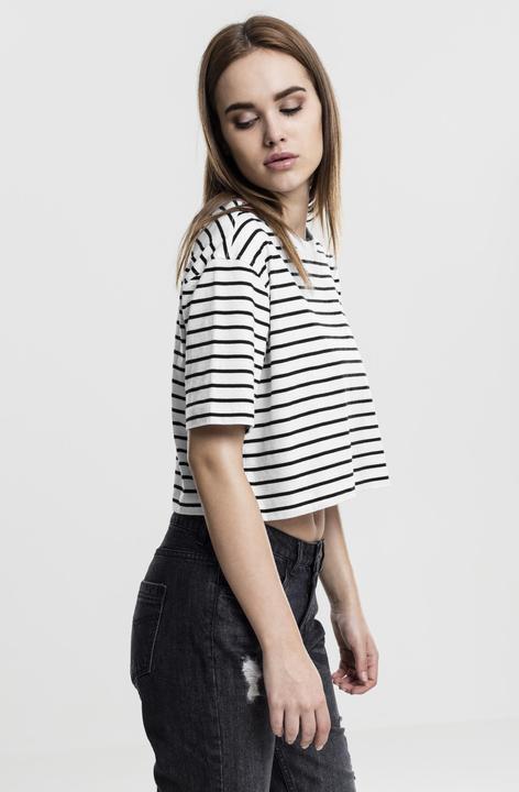 Produktbild Urban Classics Ladies Short Striped Oversized Tee (XS)