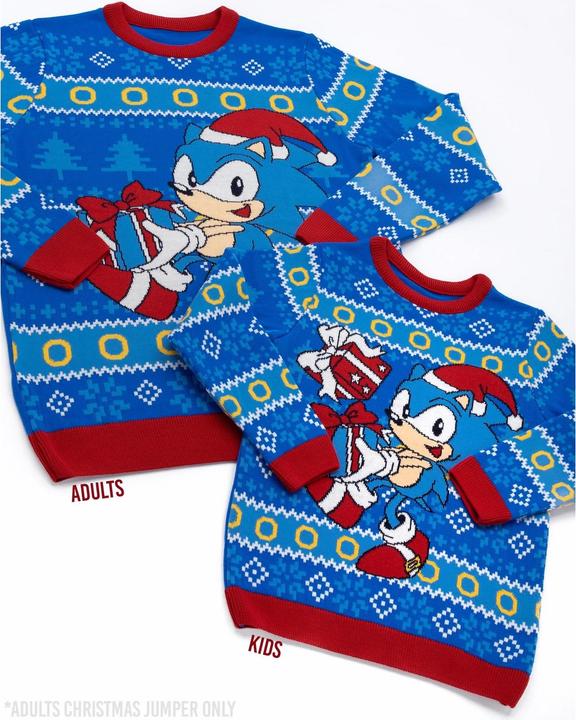 Immagine prodotto Sonic The Hedgehog Pull de Noël unisexe in tricot per adulti (M)