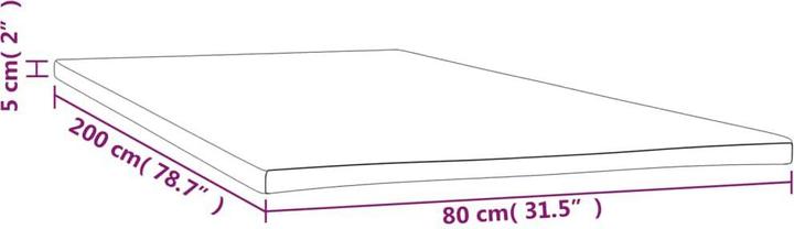 Actual product image VidaXL Ljiljana (80 x 200 cm)