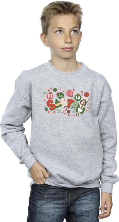 Actual product image Elf Boys Santa Fa La La Sweatshirt (104)