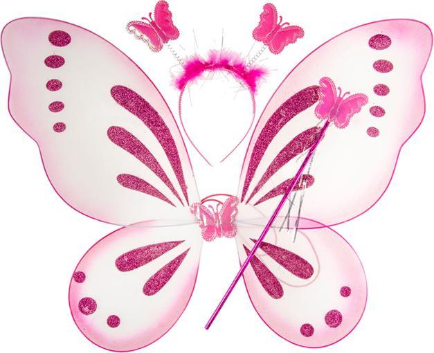 LG-Imports Butterfly wings with magic wand and tiara