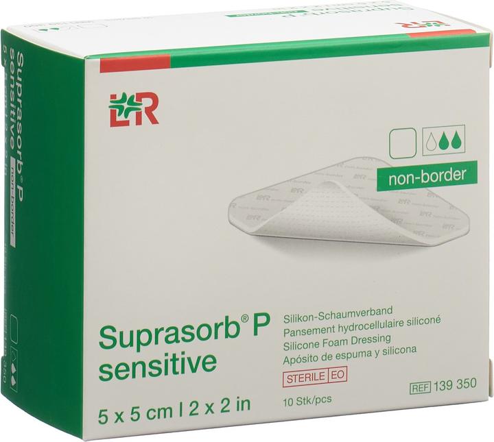 Suprasorb P sensitive non-border 5x5cm (10 x)