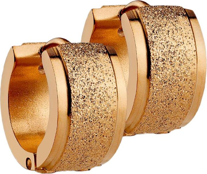 Produktbild Star Piercing Ohrring zum Klappen rosegold und mittig gesprenkelt (Chirurgenstahl 316L, ohne Messing)