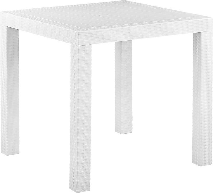 Immagine prodotto Beliani Set di mobili da giardino in rattan bianco a 4 posti FOSSANO (80 cm)