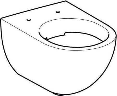 Actual product image Geberit rimless low-level WC Acanto wall-hung white Keratec 500600018