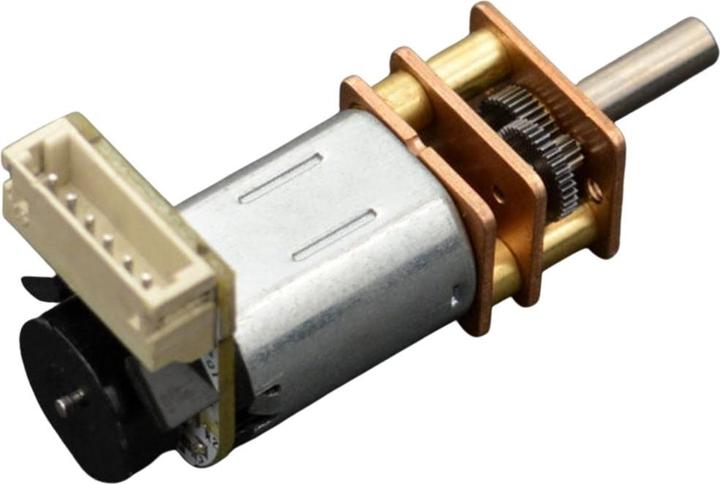 Actual product image DFRobot 6V 155RPM 100:1 Micro Gear Motor with Encoder