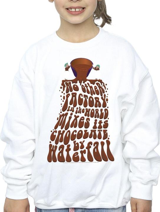 Actual product image Willy Wonka & the Chocolate Factory Girls Chocolate Waterfall Sweatshirt (140, 146)