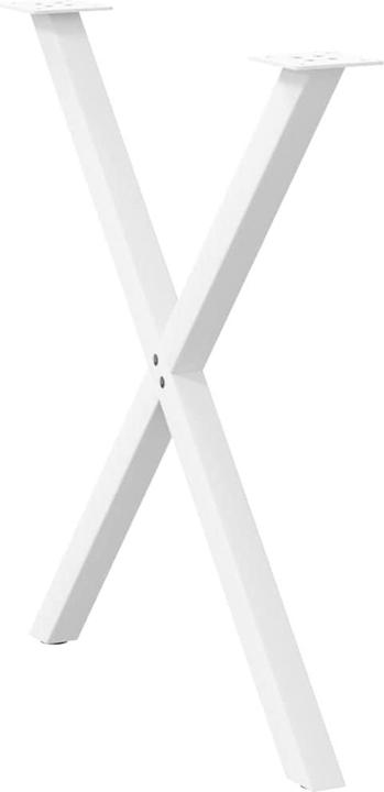 Image du produit VidaXL Pieds de table de salle à manger en X 2 pcs. Blanc 70x(72-73) cm Pied de table en acier