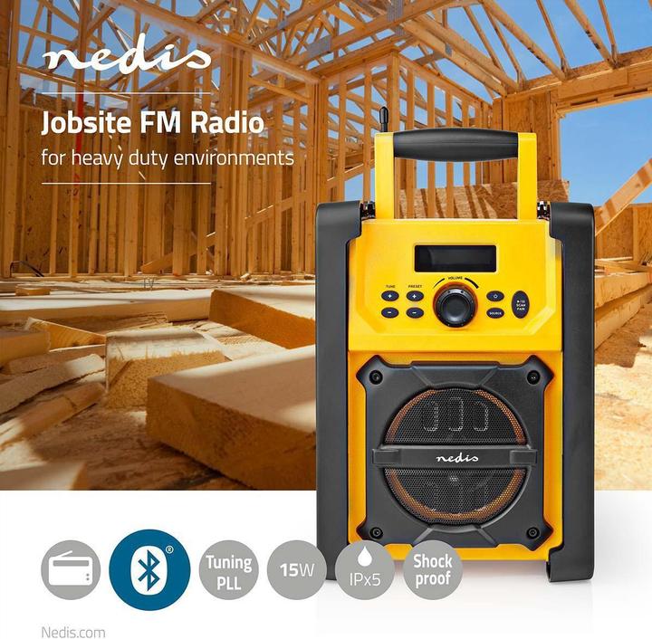 Immagine prodotto Nedis FM-Radio RDFM3100YW (FM, Bluetooth)