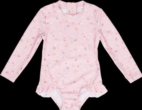 Produktbild Little Dutch Badekleid langärmlig mit Rüschen Little Pink Flowers - 74/80 (74)