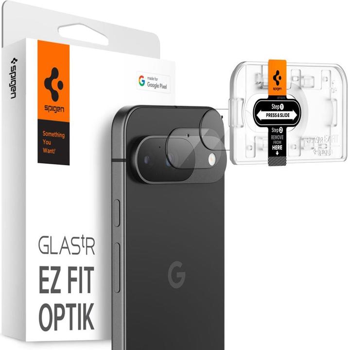 Spigen EZ Fit Gehärtetes Glass Camera Protector Google Pixel 9 2-Pack (2 Stück, Google Pixel 9)