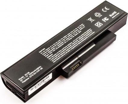 Actual product image AccuCell Battery suitable for Fujitsu Esprimo Mobile V5535, Li-Ion, 11.1V, 5200mAh, 57.7Wh, black (5200 mAh)
