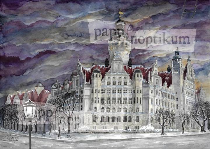 Pappnoptikum 1031 - Leipzig - New Town Hall (Advent calendar)